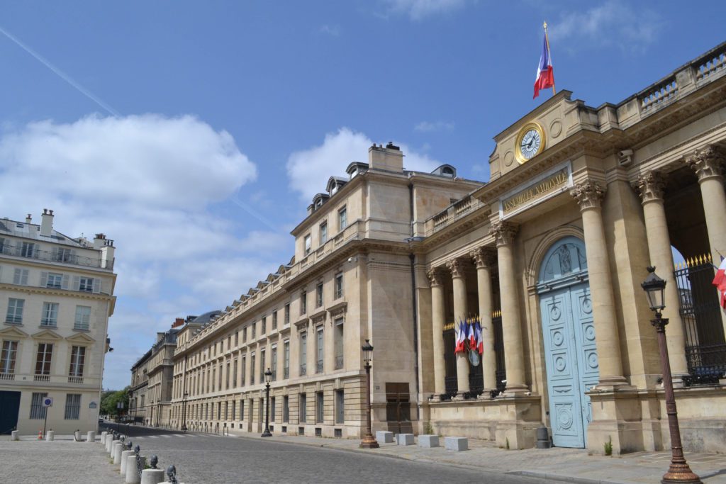 Assemblée nationale à Paris France