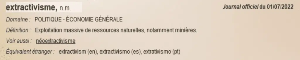 EXTRACTIVISME