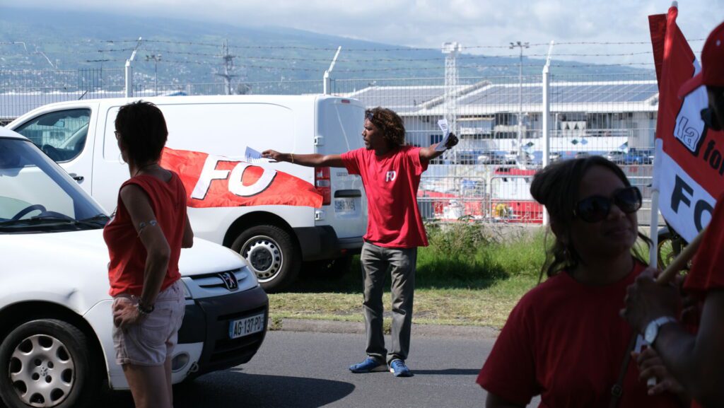 manif retraites SRPP lundi 20 mars Le Port