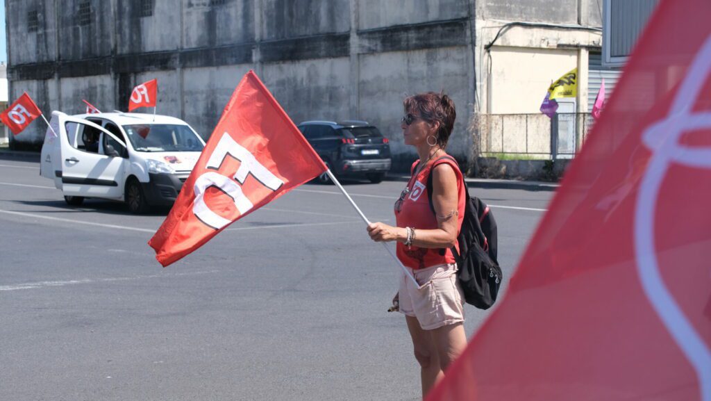 manif retraites SRPP lundi 20 mars Le Port