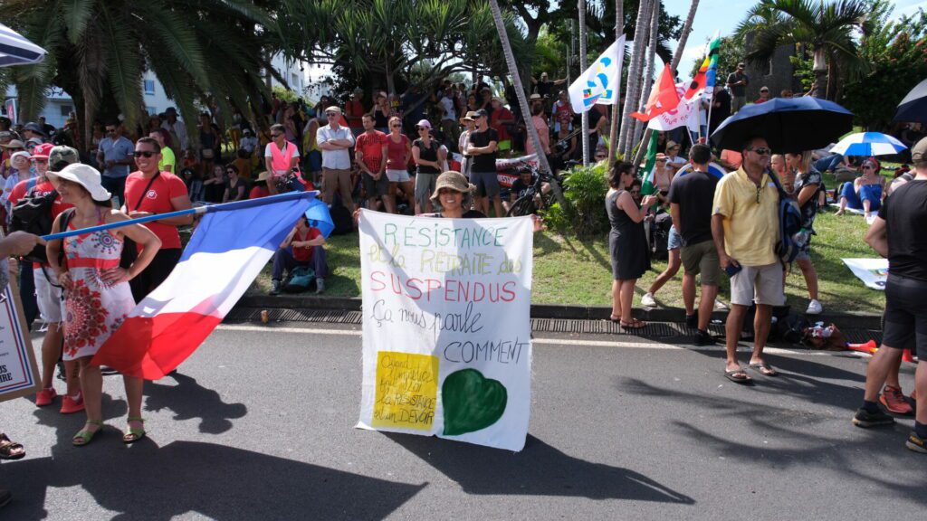 manifestation loi retraites Saint-Pierre mardi 7 février 2022