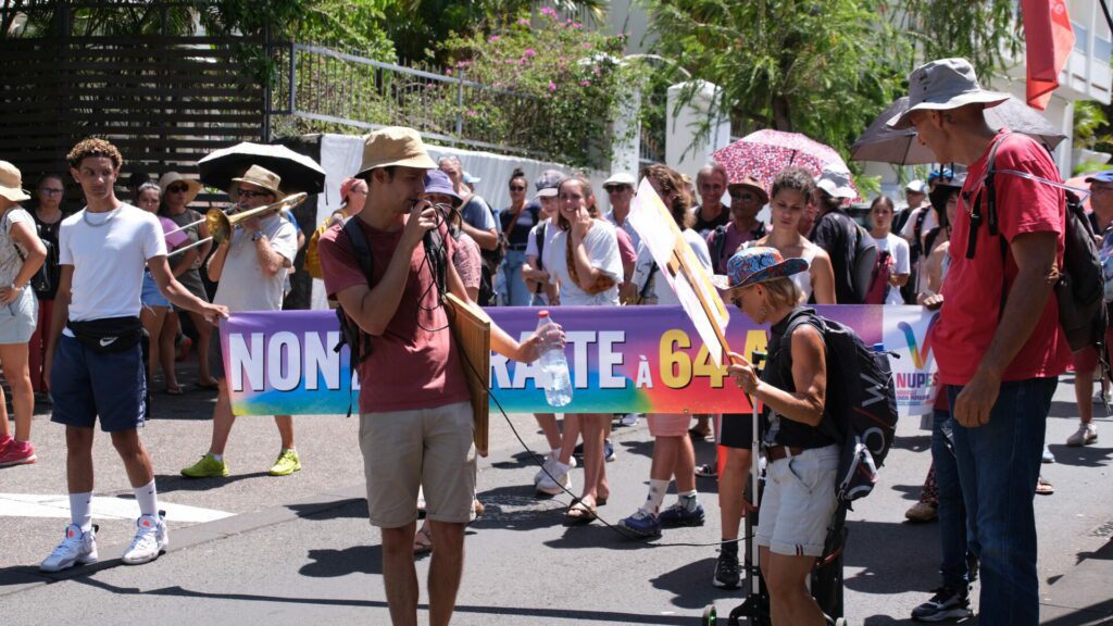 manifestation loi retraites Saint-Pierre mardi 7 février 2022