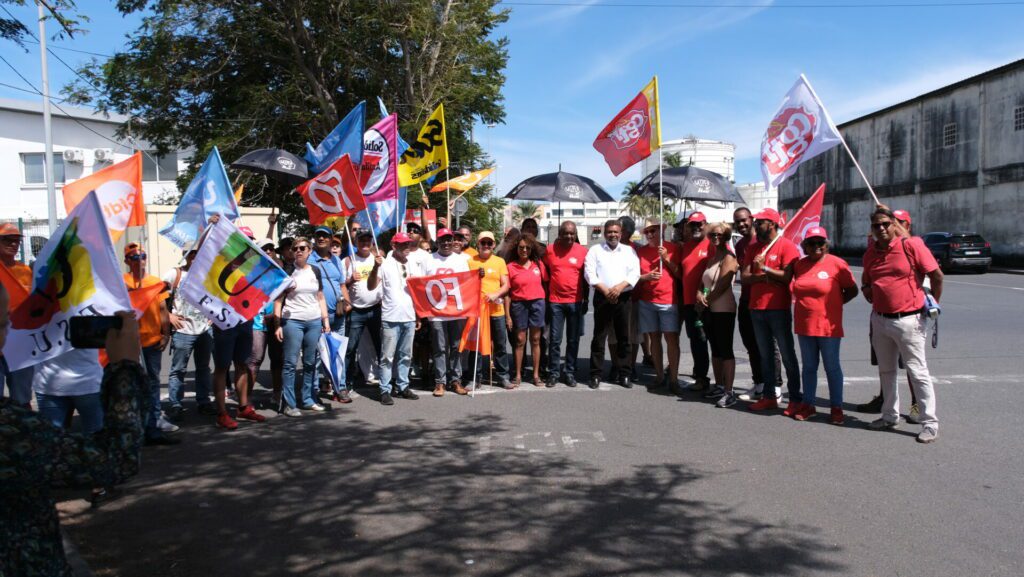 manif retraites SRPP lundi 20 mars Le Port