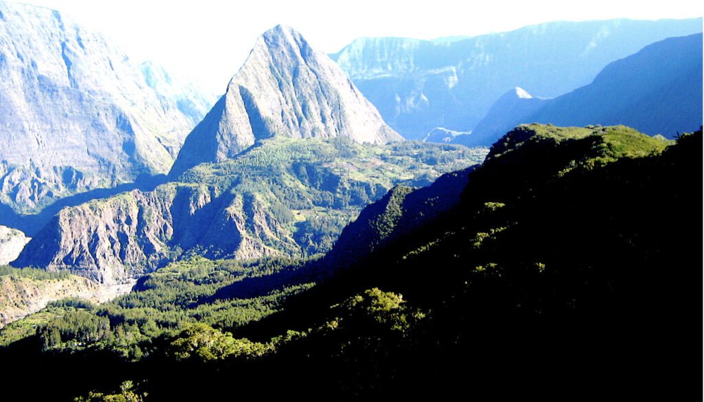 Le piton Cabri vu depuis Bord Martin