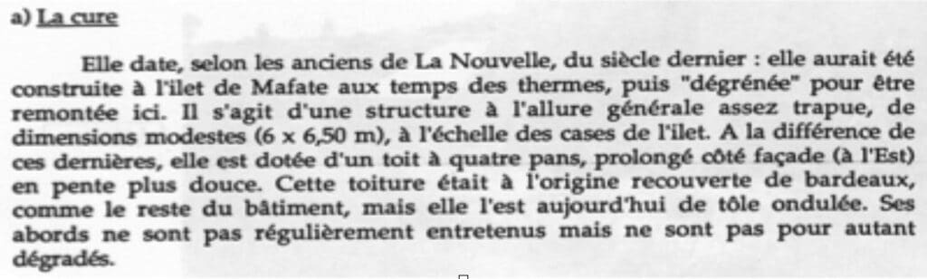 fac simile église la nouvelle mafate