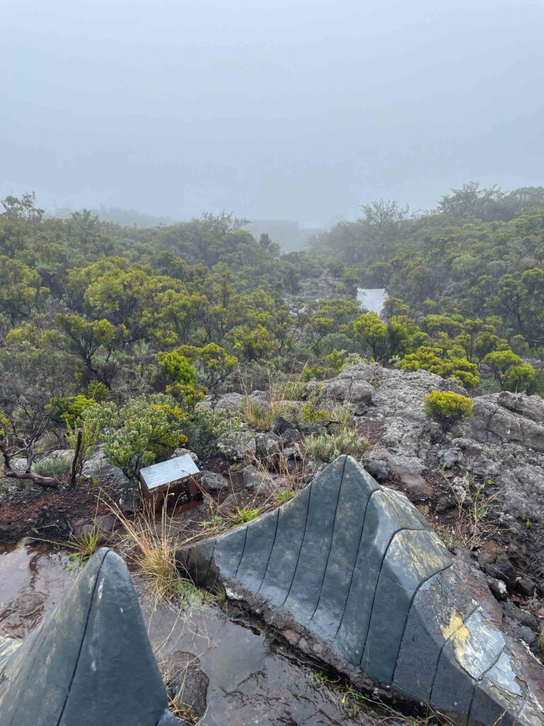 Chantier de l'éco-gîte du volcan