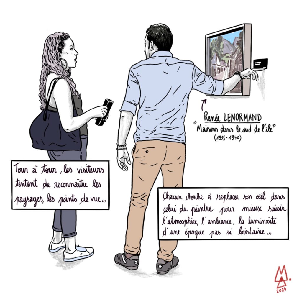 Les Moderners au musée Léon Dierx à Saint-Denis. BD reportage par Alex M