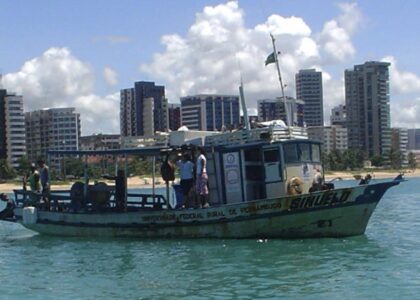 Bateau Sinuelo du Dr Afonso Recife Brésil requins translocation