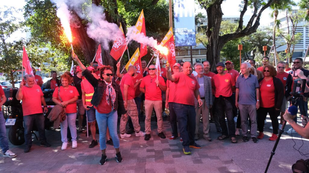 manifestation CGTR contre le fascisme