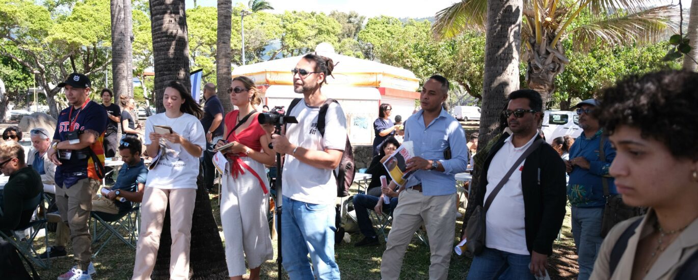 conférence de presse Electropicales public et journalistes