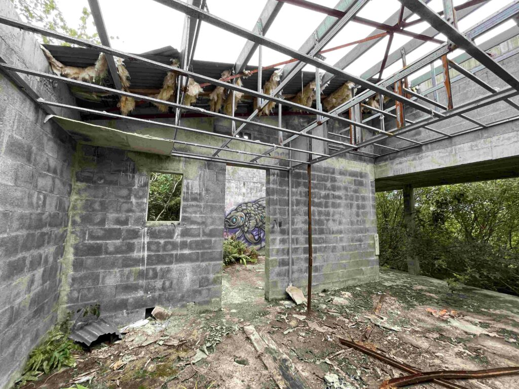 Visite des ruines de l'hôtel le Superbe à Saint-Philippe