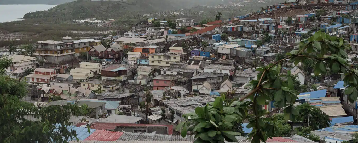 Bidonville de Passamenty deux mois après le passage du cyclone Chido.