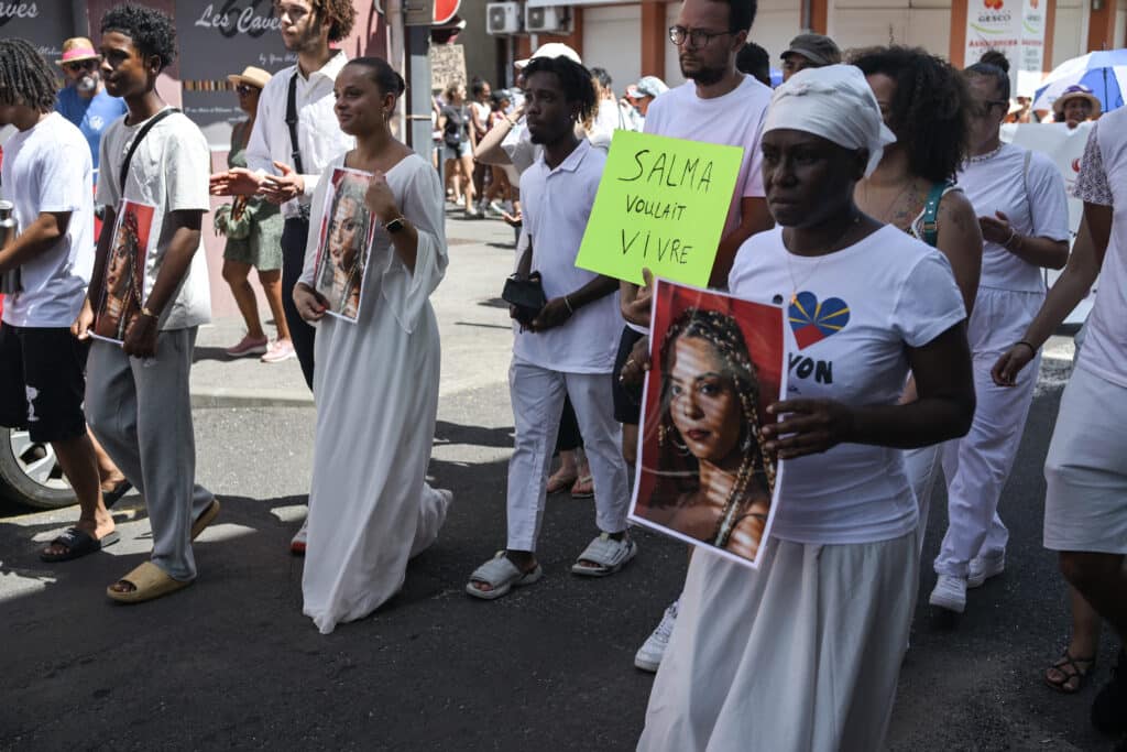 hommage pour Salma lors de la marche féministe