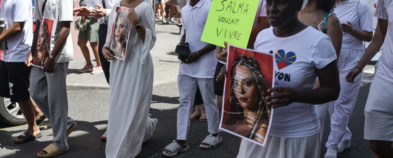 hommage pour Salma lors de la marche féministe