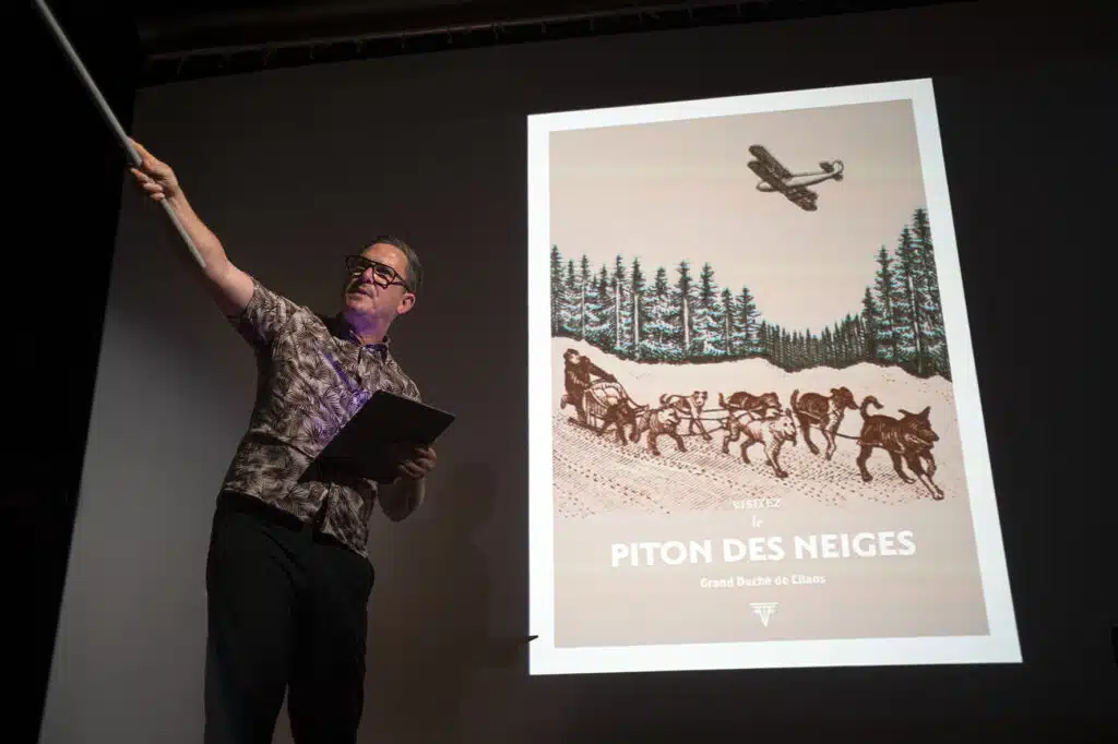 Née de l’imagination d’Emmanuel Kamboo, designer graphique et scénographe d’exposition, l’Incyclopédie du continent réunionnais, jouée par Sergio Grondin, met en scène l’âge d’or de l’île.