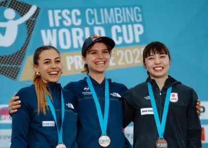 Oriane Bertone, à seulement 20 ans, vient de remporter la Coupe du monde d’escalade