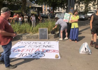 15 août à Lannion, Côtes d'Armor, pour préparer le 10 septembre avec Le Canard Réfractaire.